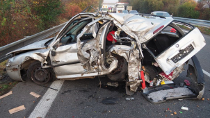 Mezi Mohelnicí a Olomoucí boural včera náklaďák