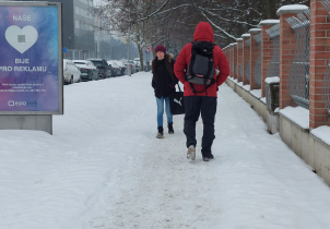 Ráno čeká Olomoucko nová sněhová nadílka