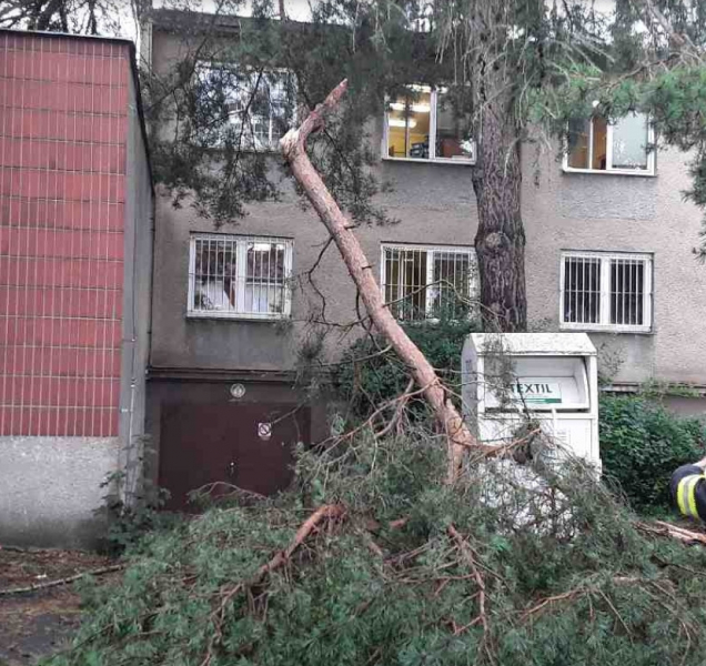 Hasiči stále odstraňují následky silných bouří z noci