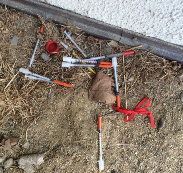 Strážníci v Olomouci opět řešili injekční stříkačky