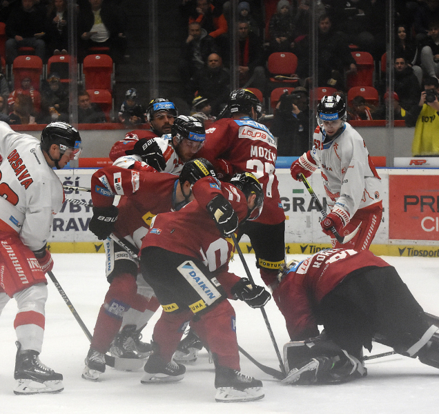 Hokejisté HC Olomouc padli doma se Spartou