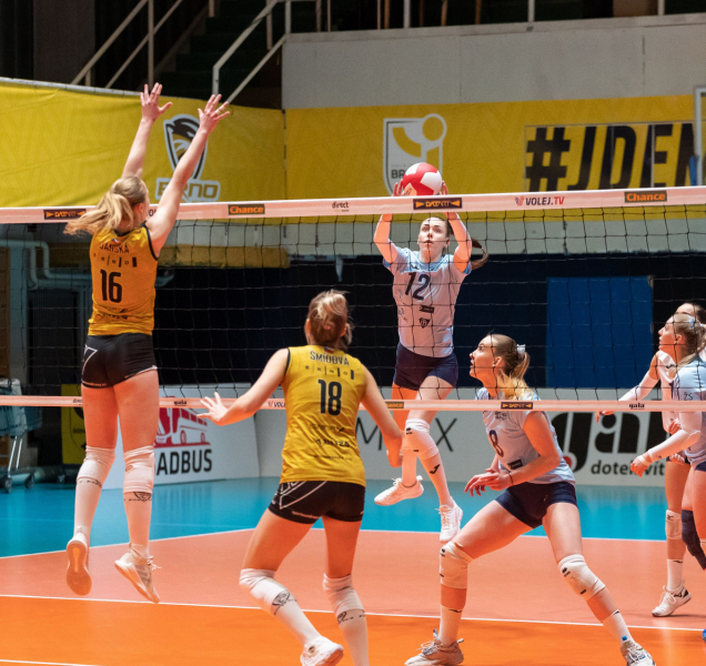 Volejbalistky VK Šantovka získaly v Brně bod