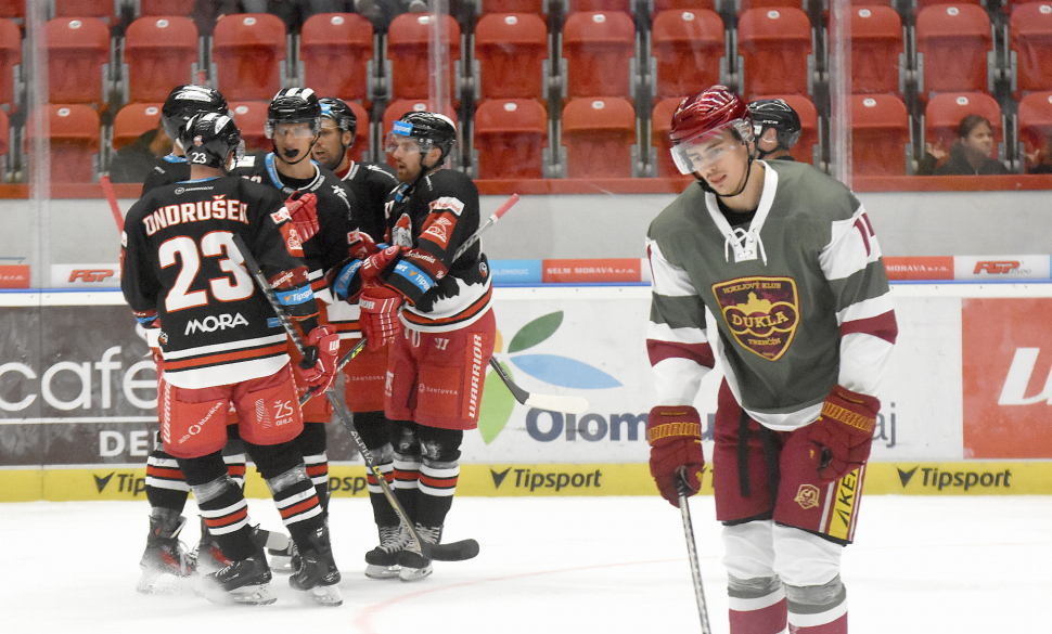 Hokejisté HC Olomouc přehráli Trenčín