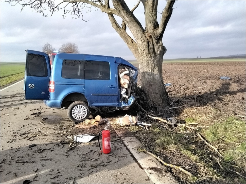 Vyjel ze silnice a a narazil do stromu. Řidič na místě zemřel