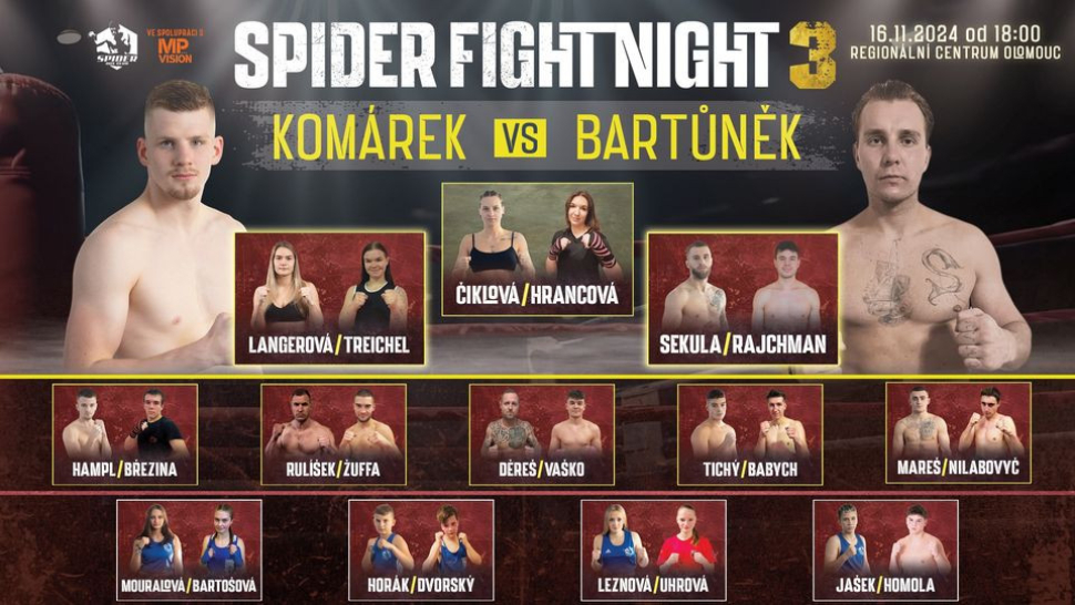 Spider fight night opanuje sál RCO