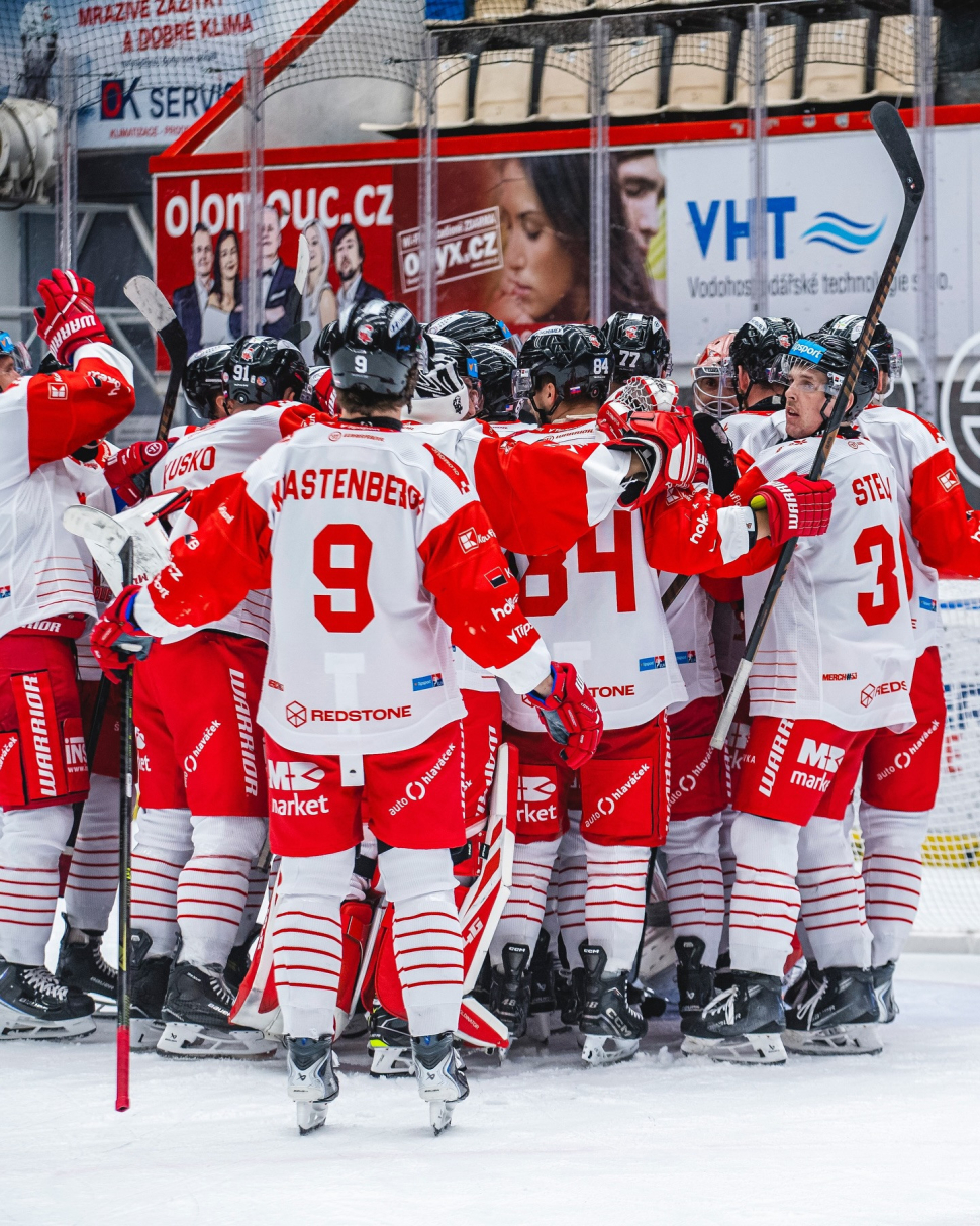 Hokejisté HC Olomouc pokračují ve sbírání bodů
